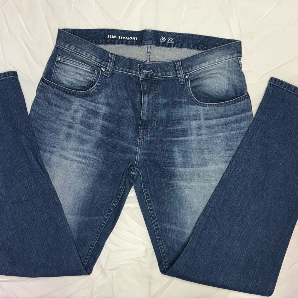 INC International Concepts Slim Straight Denim Jeans